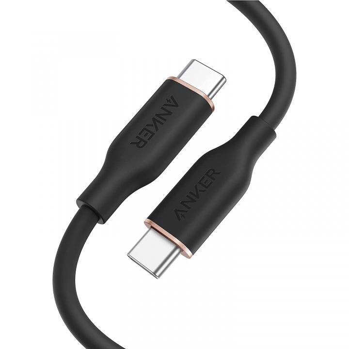 Anker PowerLine III Flow USB-C & USB-C ケーブル 0.9m ブラック【8月下旬】_0