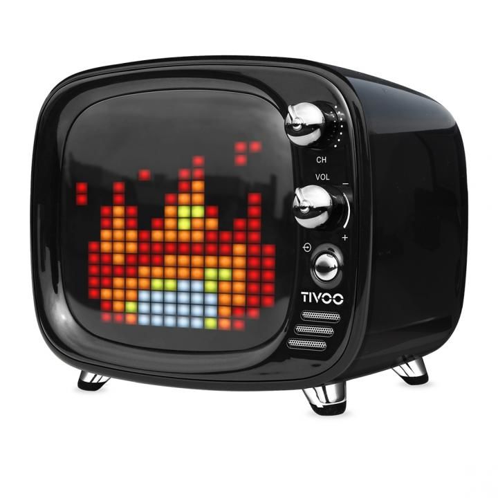 レトロテレビ型スピーカー Tivoo ブラック