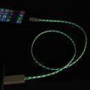 [80cm]光るLightning ケーブル MFI取得 Eureka Luminous グリーン