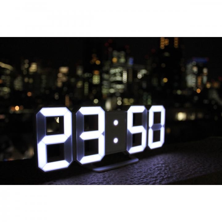 3DデザインのLEDデジタル時計 Tri Clock_0