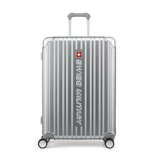 CYGNUS(シグナス) スーツケース 75cm 98L TSAロック ネームタグ・スーツケースカバー付 メタルシルバー
