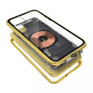 iPhone 11 ケース Transparent Alluminio 2020 イエロー ゴリラガラス+アルミバンパー iPhone 11
