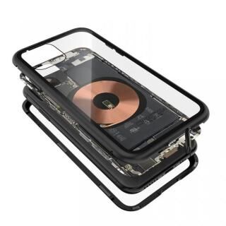 iPhone 11 Pro Max ケース Transparent Alluminio 2020 ブラック ゴリラガラス+アルミバンパー iPhone 11 Pro Max
