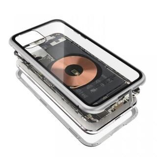 iPhone 11 Pro Max ケース Transparent Alluminio 2020 シルバー ゴリラガラス+アルミバンパー iPhone 11 Pro Max