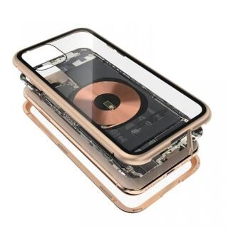 iPhone 11 Pro Max ケース Transparent Alluminio 2020 ゴールド ゴリラガラス+アルミバンパー iPhone 11 Pro Max