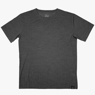 数日着ても臭わない Tシャツ シープブレス by CosmosWool(TM) レディース半袖 2L チャコールグレー