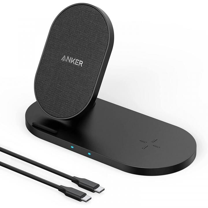 Anker PowerWave Sense 2-in-1 Station ワイヤレス充電器 ブラックの