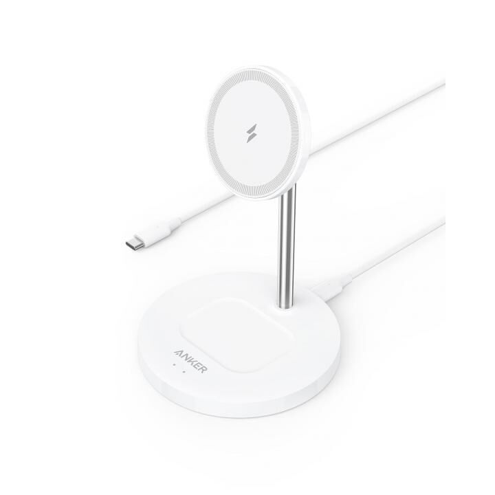 Anker PowerWave Magnetic 2-in-1 Stand Lite ワイヤレス充電スタンド ホワイト_0