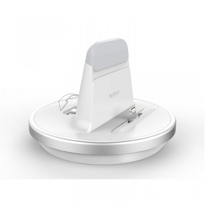 肉厚ケースカバー対応充電スタンド  iPhone/iPad ホワイト_0
