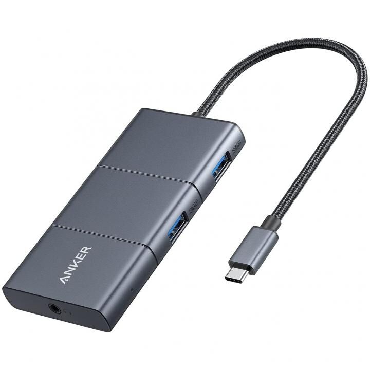 Anker PowerExpand 6-in-1 USB-C 10Gbps ハブ グレー_0