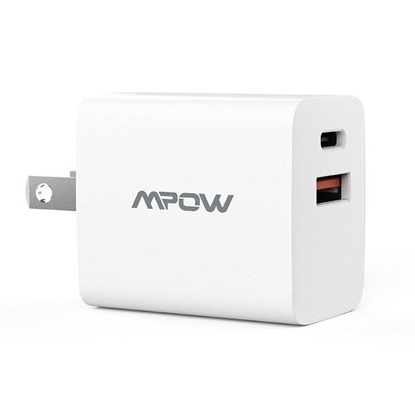 MPOW PD20Wアダプター2ポート USB-C USB-A PA232A ホワイト_0