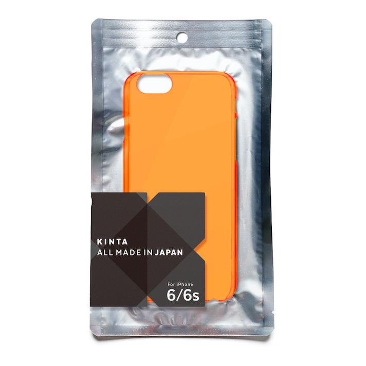 iPhone6s ケース エラストマー クリアケース KINTA オレンジ iPhone 6s/6_0
