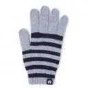 どの指でもスマホが操作できる iTouch Gloves ホワイト/ネイビー(ストライプ)Lサイズ