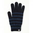 どの指でもスマホが操作できる iTouch Gloves ネイビー/ブルー(ストライプ)Lサイズ