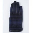 どの指でもスマホが操作できる iTouch Gloves ウールリッチ使用(ブルー)Lサイズ