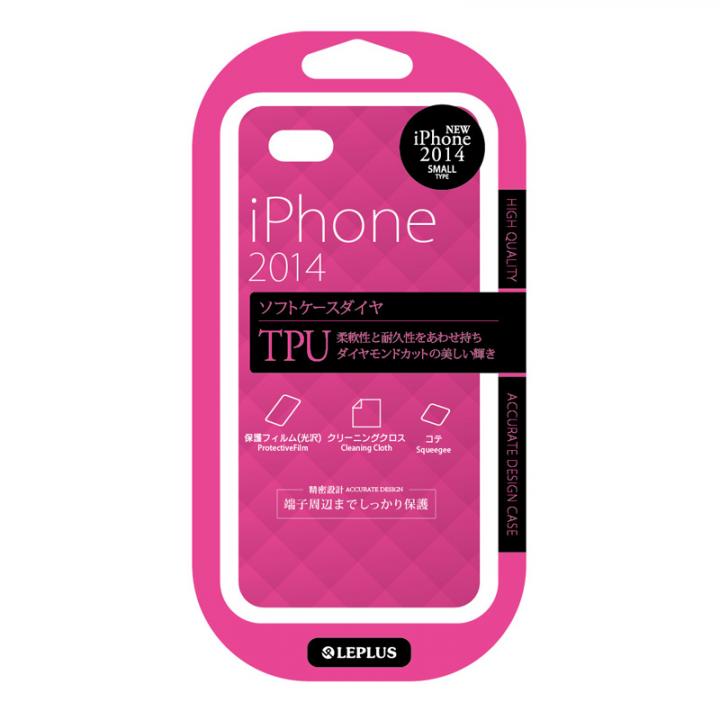 iPhone6 ケース TPUケース ダイヤカットデザイン ビビッドピンク iPhone 6ケース_0