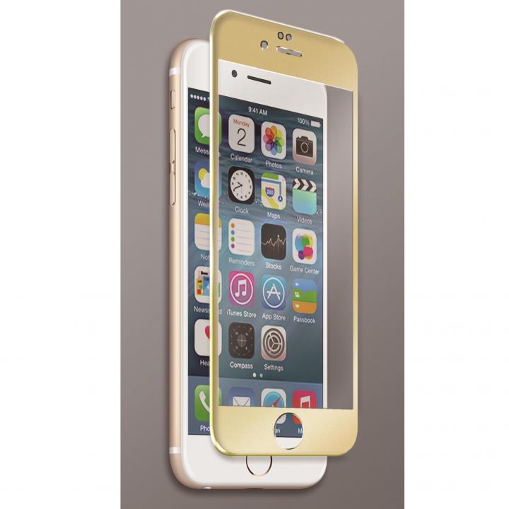 iPhone6s Plus フィルム [0.40mm]マグネシウム合金フレーム 強化ガラスフィルム ゴールド iPhone 6s Plus_0