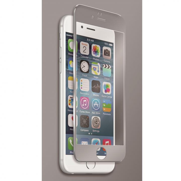 iPhone6s フィルム [0.40mm]マグネシウム合金フレーム 強化ガラスフィルム シルバー iPhone 6s_0