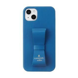 iPhone 14 Plus(6.7インチ) ケース LANVIN en Bleu Slim Wrap Case Stand Ring Ribbon Navy iPhone 14 Plus