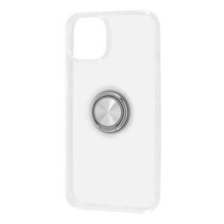 iPhone 14 (6.1インチ) ケース イングレム TPUソフトケース リング付  シルバー iPhone 14/13