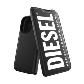 iPhone 14 Pro (6.1インチ) ケース DIESEL Booklet Black/White iPhone 14 Pro
