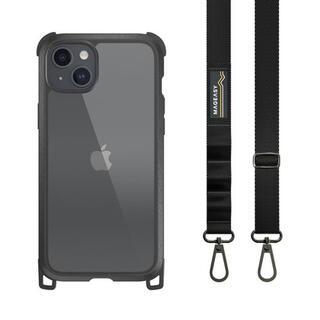 iPhone 15 Plus (6.7インチ) ケース MagEasy Odyssey+ LeatherBlack_Black iPhone 15 Plus