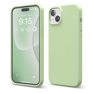 iPhone 15 Plus (6.7インチ) ケース elago SILICONE CASE Pastel Green iPhone 15 Plus