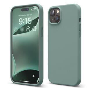 iPhone 15 Plus (6.7インチ) ケース elago SILICONE CASE Midnight Green iPhone 15 Plus