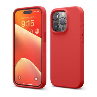 iPhone 15 Pro (6.1インチ) ケース elago SILICONE CASE Red iPhone 15 Pro