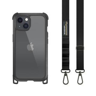 iPhone 15 (6.1インチ) ケース MagEasy Odyssey+ LeatherBlack_Black iPhone 15