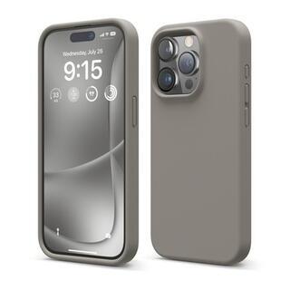 iPhone 15 Pro (6.1インチ) ケース elago SILICONE CASE Medium Grey iPhone 15 Pro