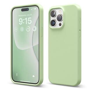 iPhone 15 Pro Max (6.7インチ) ケース elago SILICONE CASE Pastel Green iPhone 15 Pro Max