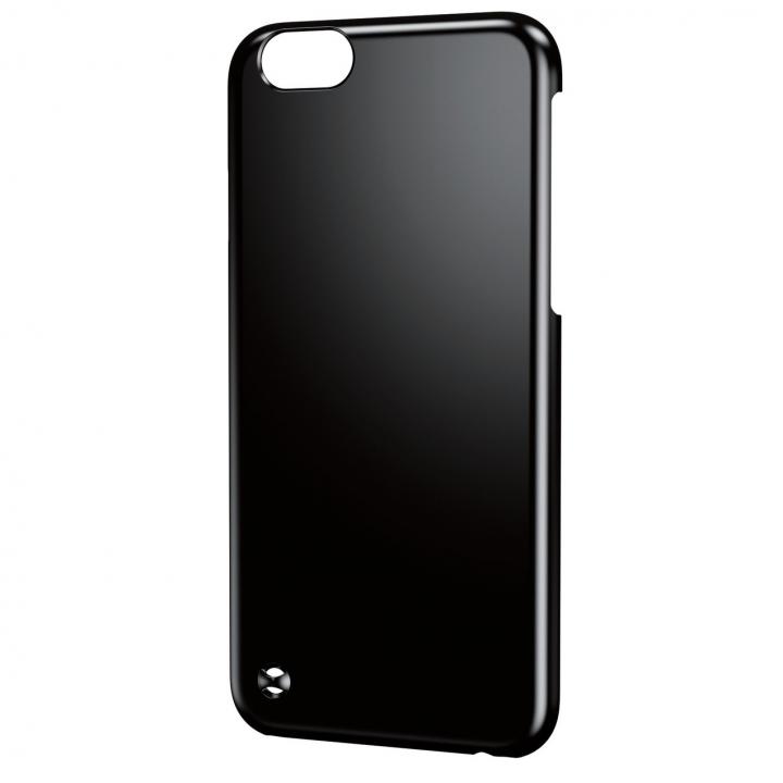 iPhone6 ケース ストラップホール付き シェルカバー ブラック iPhone 6ケース_0