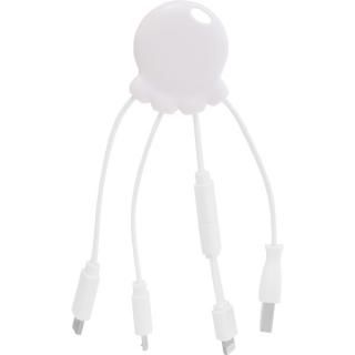 Octopus 3in1充電ケーブル MicroUSB Lightning USB-TypeC ホワイト