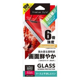 iPhone 14 (6.1インチ) フィルム Premium Style ガイドフレーム付 液晶保護ガラス スーパークリア iPhone 14