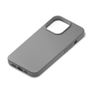 iPhone 14 Pro (6.1インチ) ケース Premium Style MagSafe対応 抗菌スリムシリコンケース グレー iPhone 14 Pro