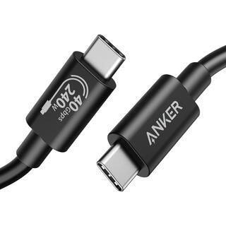 Anker 515 USB-C & USB-C ケーブル USB4対応 1.0m ブラック【6月上旬】