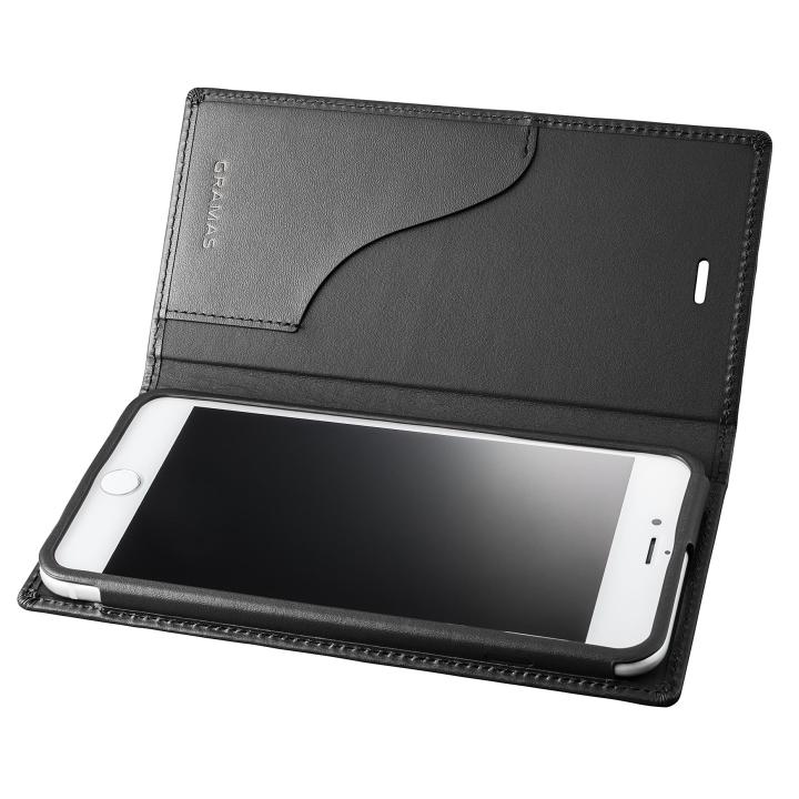 GRAMAS フルレザー手帳型ケース ブラック iPhone 7 Plus