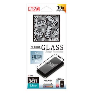 iPhone 13 / iPhone 13 Pro (6.1インチ) フィルム 抗菌液晶全面保護ガラス マーベル ロゴ iPhone 13/iPhone 13 Pro