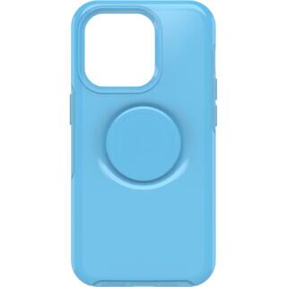 iPhone 14 Pro (6.1インチ) ケース OtterBox OTTER + POP SYMMETRY CLEAR スタンド グリップ YOU CYAN THIS iPhone 14 Pro