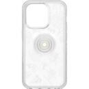 OtterBox OTTER + POP SYMMETRY CLEAR スタンド グリップ FLOWER OF THE MONTH iPhone 14 Pro【10月上旬】