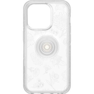 iPhone 14 Pro (6.1インチ) ケース OtterBox OTTER + POP SYMMETRY CLEAR スタンド グリップ FLOWER OF THE MONTH iPhone 14 Pro【4月下旬】