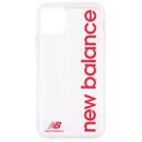 New Balance TPUクリアケース 縦ロゴ/レッド iPhone 11 Pro