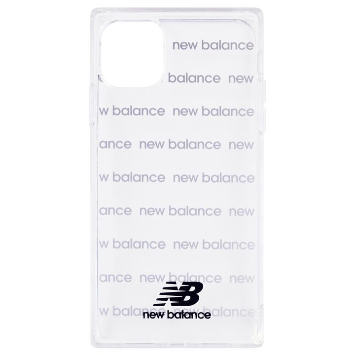 iPhone 11 ケース New Balance スクエア型TPUクリアケース ロゴボーダー/ブラック iPhone 11_0