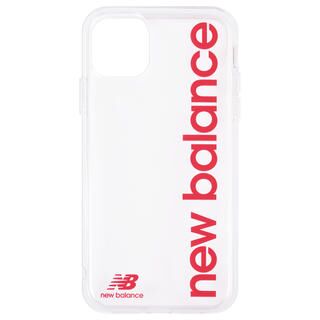 iPhone 11 ケース New Balance TPUクリアケース 縦ロゴ/レッド iPhone 11