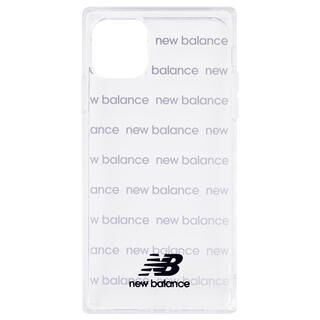 iPhone 11 Pro ケース New Balance スクエア型TPUクリアケース ロゴボーダー/ブラック iPhone 11 Pro
