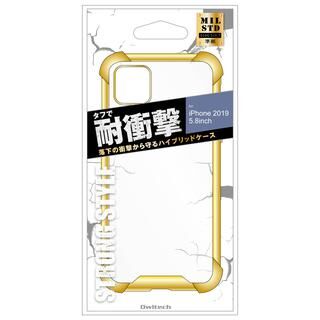 iPhone 11 Pro ケース 2素材使用でしっかり保護ハイブリットケース ゴールド iPhone 11 Pro