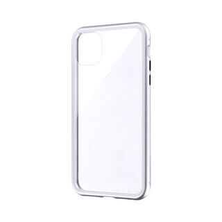 iPhone 11 Pro Max ケース ガラス＆アルミケース「SHELL GLASS Aluminum」 シルバー iPhone 11 Pro Max