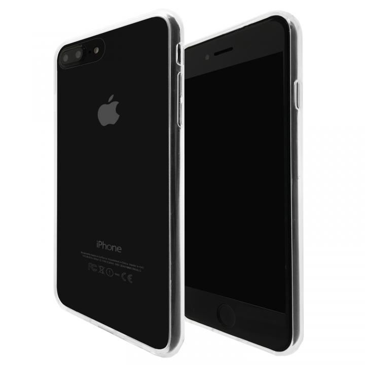 iPhone8 Plus/7 Plus ケース A+ 背面強化ガラス×TPUハイブリッドケース Clear Panel Case for iPhone 8 Plus/7 Plus_0