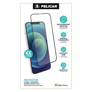 iPhone 13 / iPhone 13 Pro (6.1インチ) フィルム Pelican Interceptor Ultra Glass Screen Protector 保護ガラス iPhone 13/iPhone 13 Pro